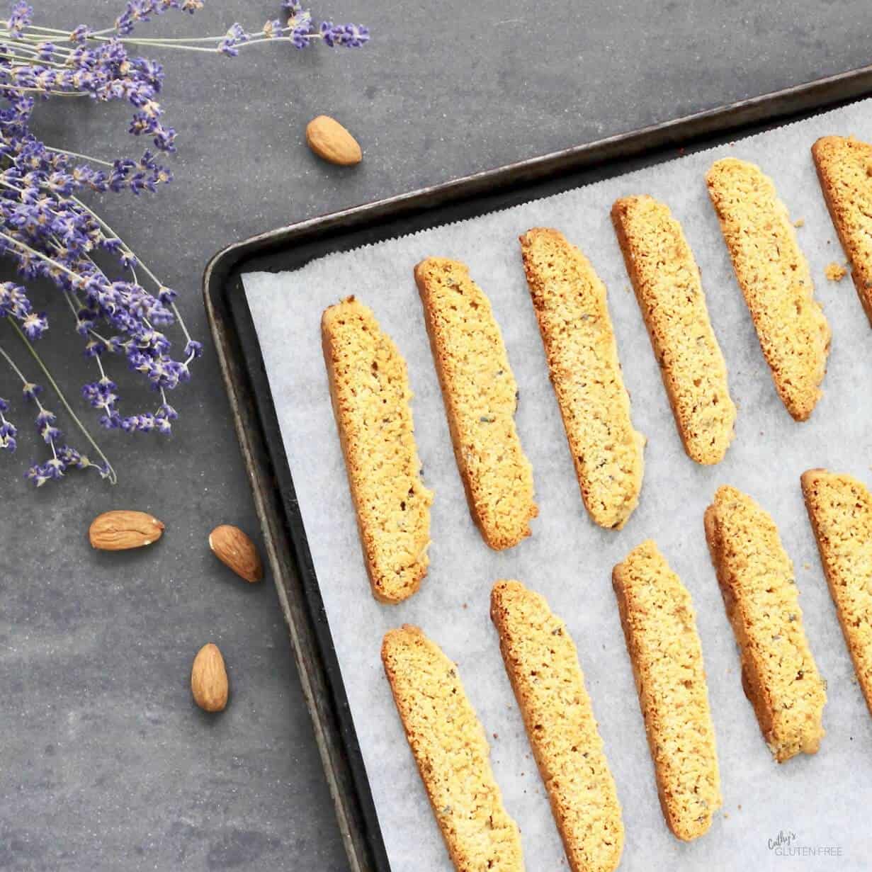 Gluten free Lavender Biscotti | Dairy free | Nightshade free CathysGlutenFree.com