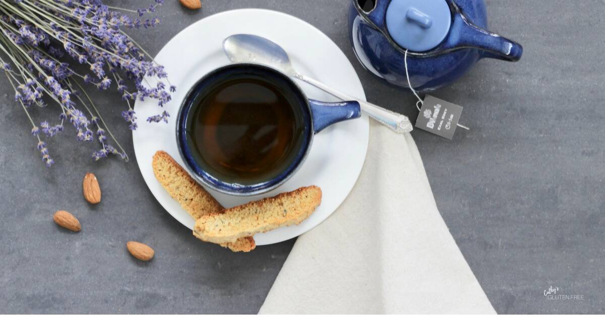 Gluten free Lavender Biscotti | Dairy free | Grain free CathysGlutenFree.com