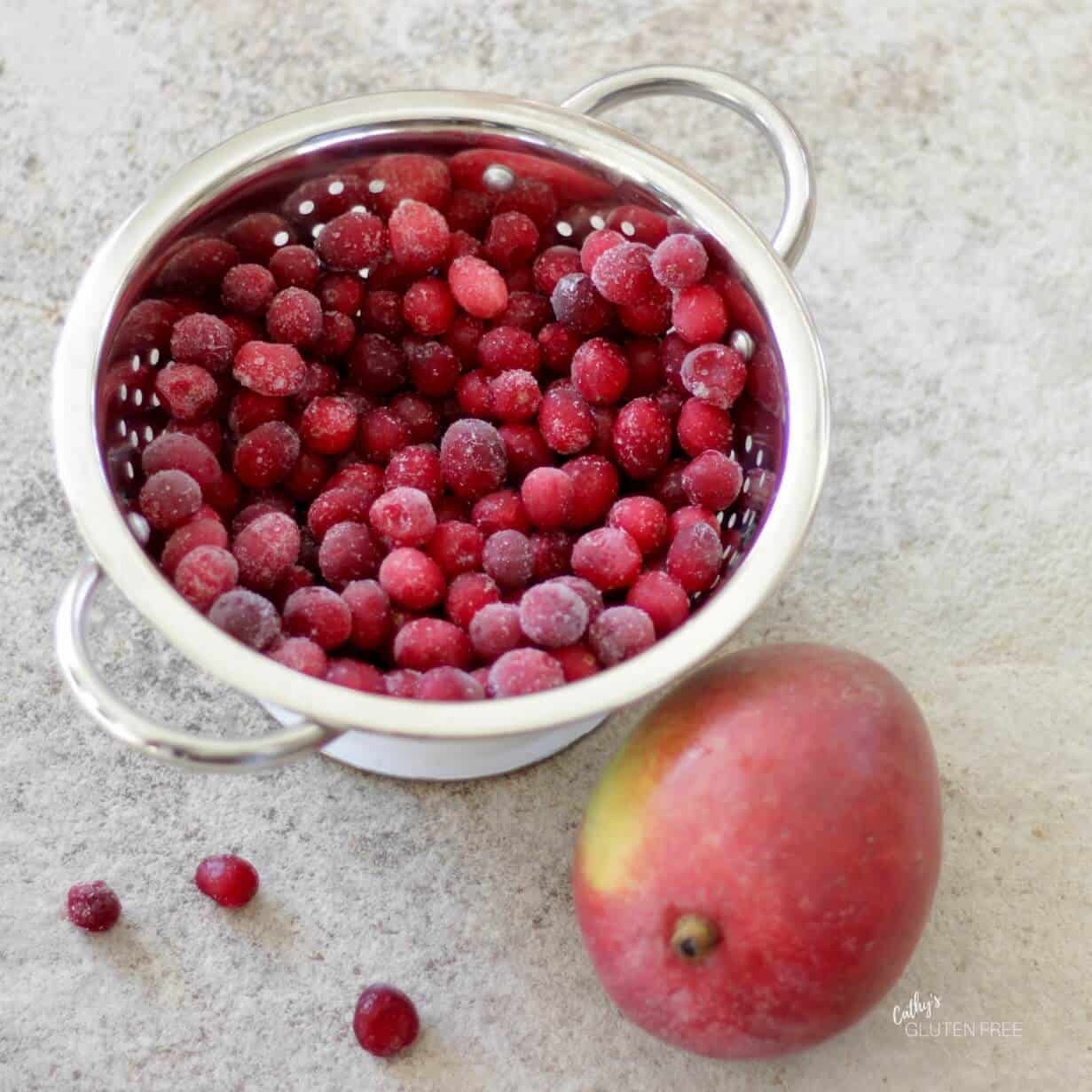 Frozen cranberries | Fresh mango | CathysGlutenFree.com