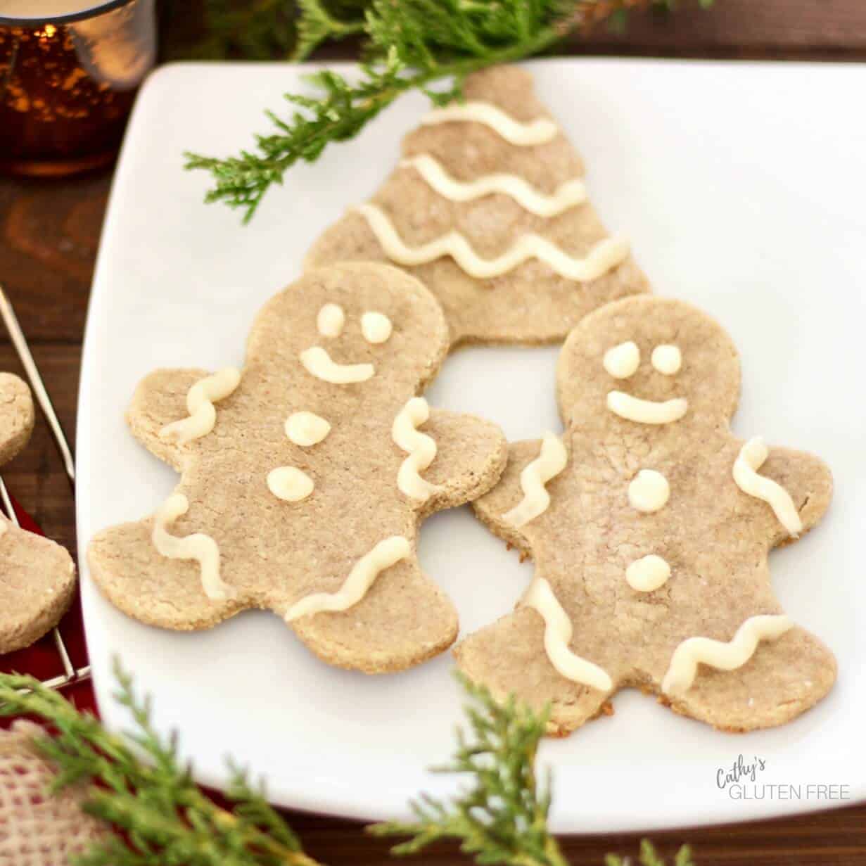 Grain Free Gingerbread Cookies | CathysGlutenFree.com