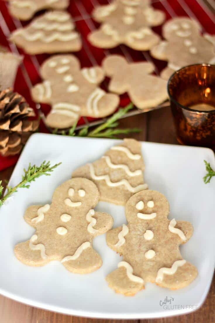 Grain Free Gingerbread Cookies | Free from gluten, dairy, corn, soy, nightshades | CathysGlutenFree.com