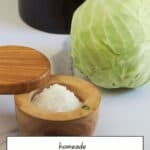 salt, cabbage, and crock.