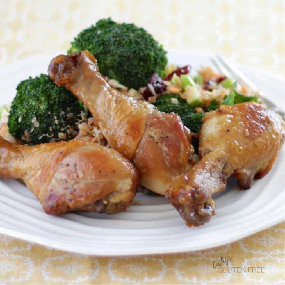 Honey Garlic Chicken Drumsticks that we enjoyed on the Elimination Diet Meal Plan