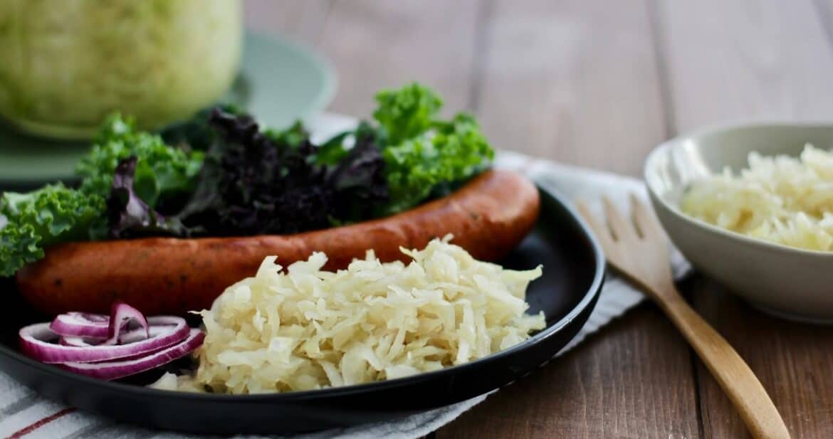 How to Make Simple Raw Sauerkraut Two Ingredients