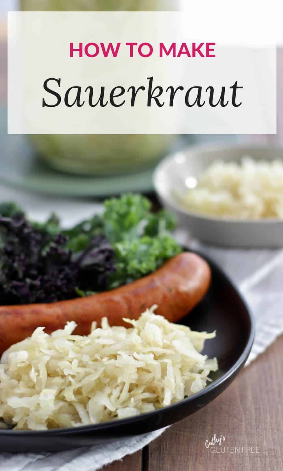 Learn how to make your own raw sauerkraut with two ingredients.