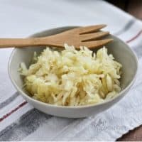 Raw Sauerkraut in a Bowl