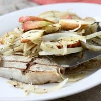 Grilled Pork Chops with Apple Topping