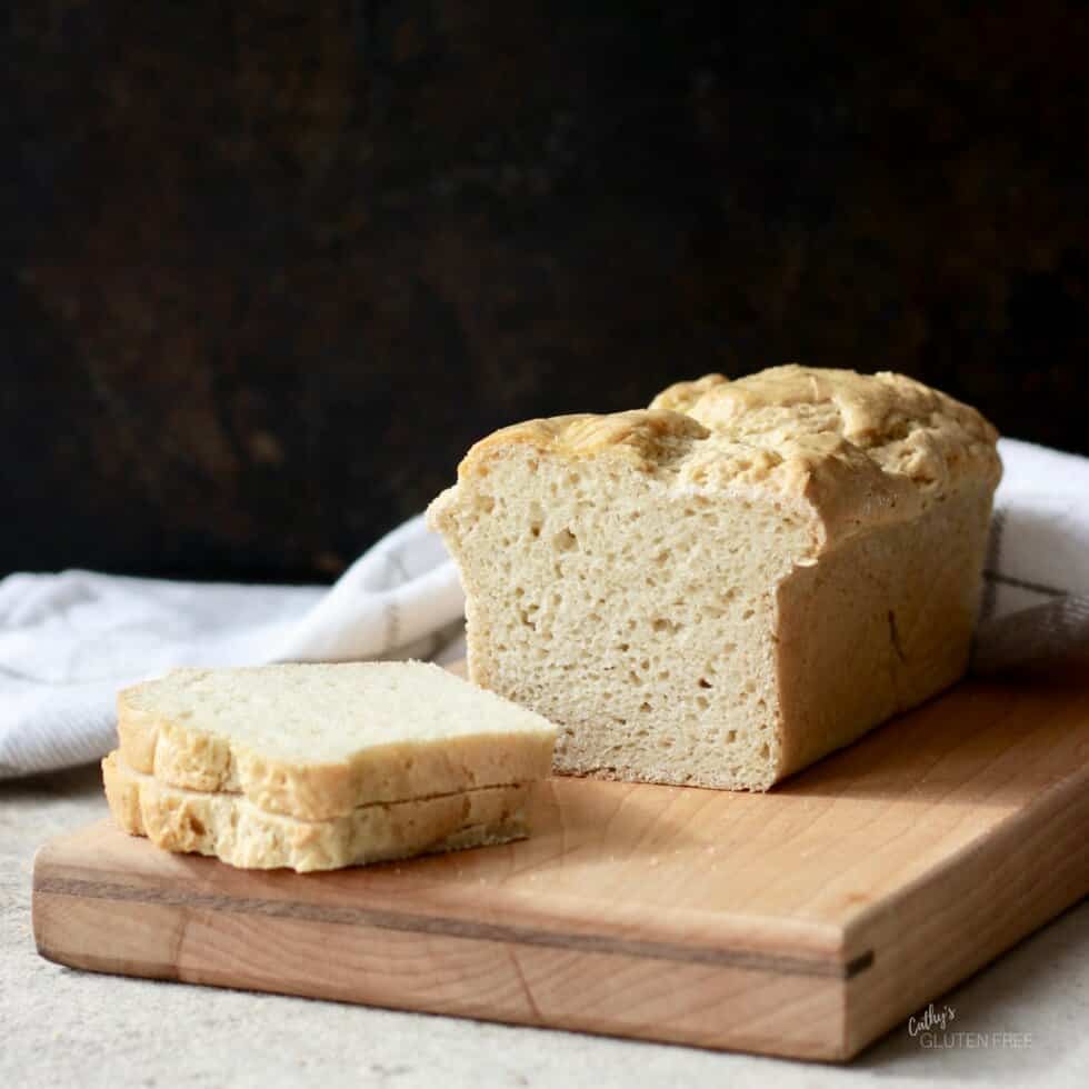 Gluten Free Yeast Bread, sliced