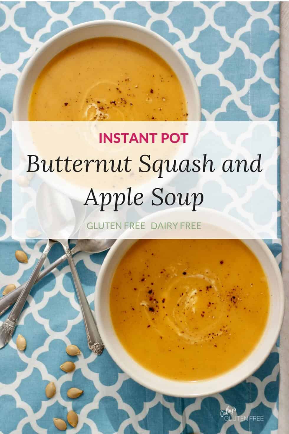 Instant Pot Butternut Squash and Apple Soup