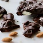 Dark chocolate almond bark