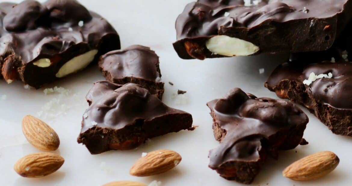 Chocolate Almond Bark Gluten Free, Dairy Free, Soy Free