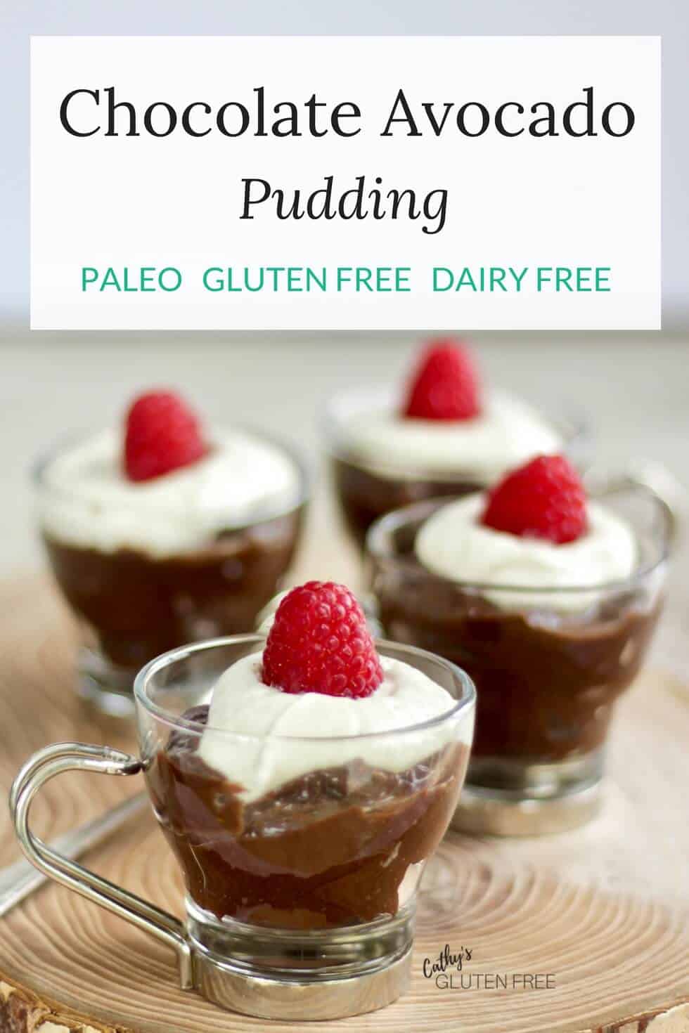 Chocolate Avocado Pudding | Paleo, Gluten Free, Dairy Free