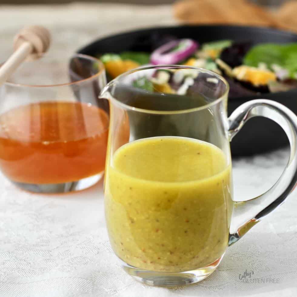 Quick, Easy, Healthy Honey Mustard Salad Dressing