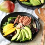 Grain Free Mango Beef Salad with Avocado