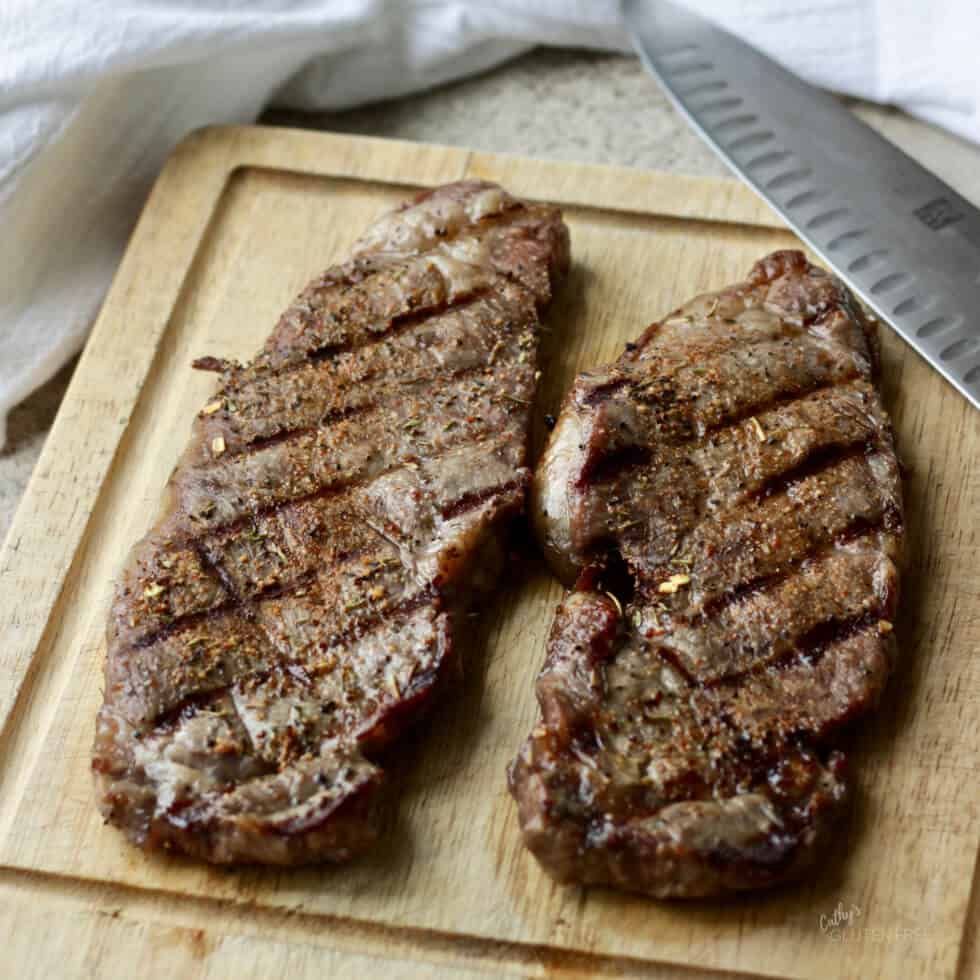 Grilled Steaks Resting to be Cut