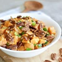 Sweet Potato Salad with Bacon and Pecans