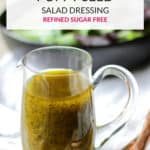 Free from refined sugars, this delicious, healthy homemade poppy seed salad dressing recipe is easy to whip up yourself!
