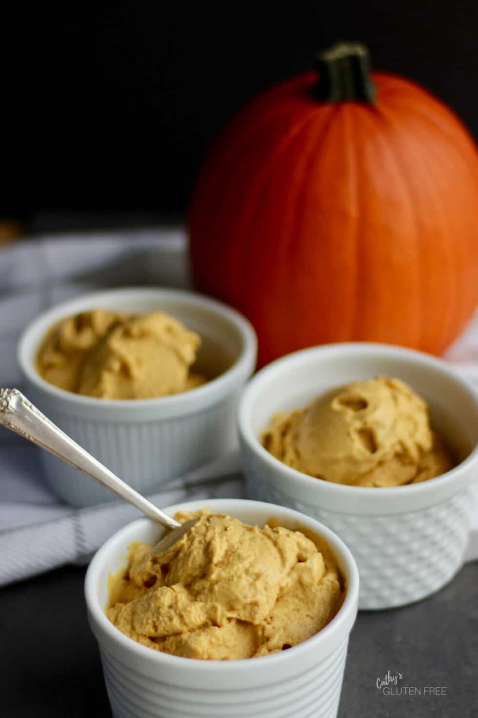 Homemade Non Dairy Coconut Milk Pumpkin Ice Cream Recipe #dairyfree #nondairy #pumpkin #healthy #easy