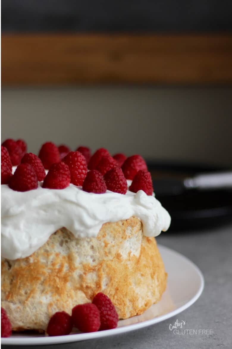 Gluten Free Angel Food Cake with 50% Less Sugar - Cathys Gluten Free