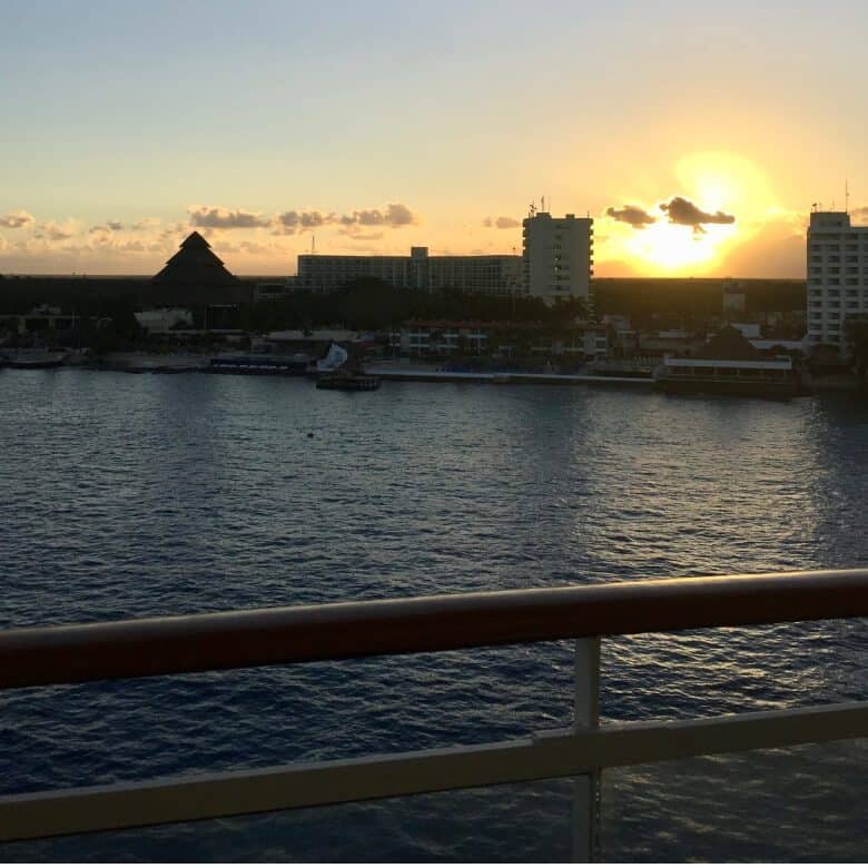 Sunrise over Cozumel, Mexico