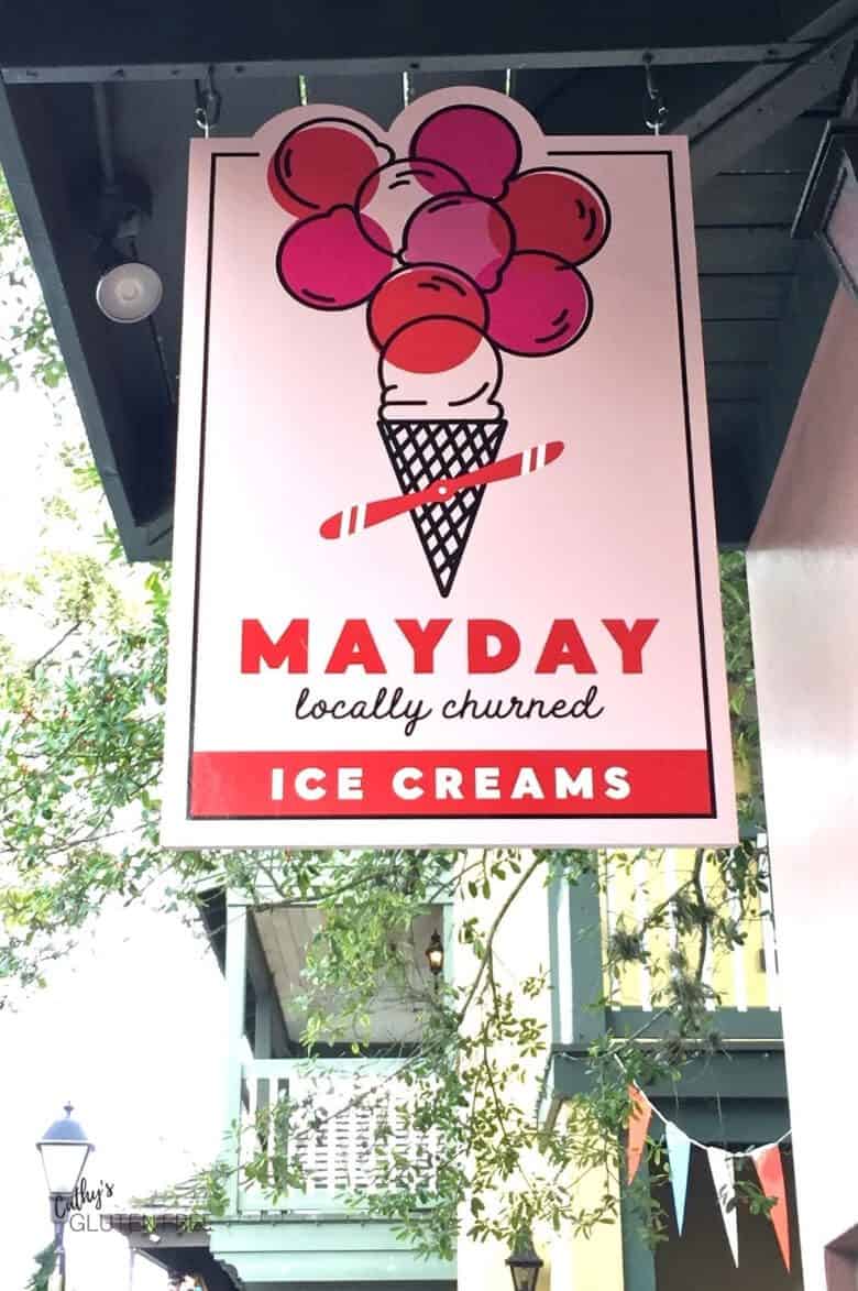 Mayday Ice Cream Sign