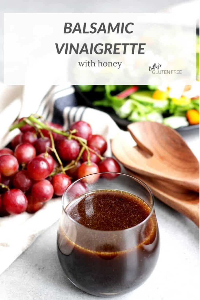 balsamic vinaigrette, grapes, and salad