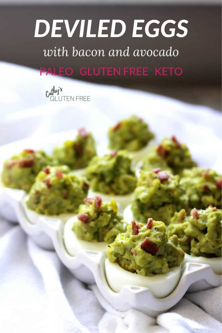 Deviled Eggs with Bacon and Avocado