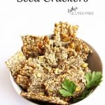 Vegan Seed Crackers in bowl
