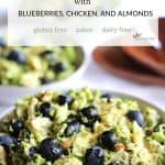 Broccoli Slaw with Blueberries, Chicken, and Almonds