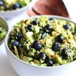 broccoli slaw with blueberries