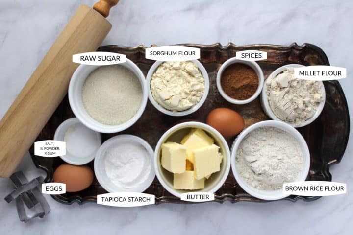 ingredients for gluten free cookies