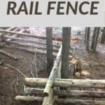 intersecting rails of fence with title text