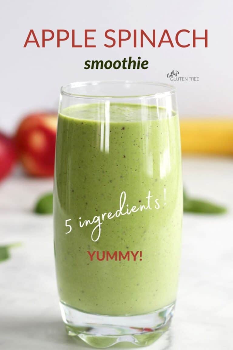 Spinach Apple Banana Smoothie Green Smoothie Cathy's Gluten Free