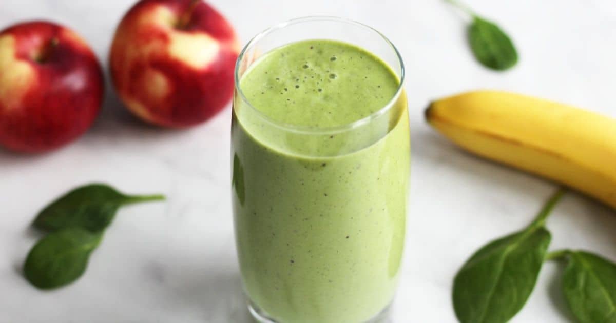 Spinach Apple Banana Smoothie Green Smoothie Cathy's Gluten Free
