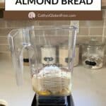 almond bread ingredients in Blendtec blender.