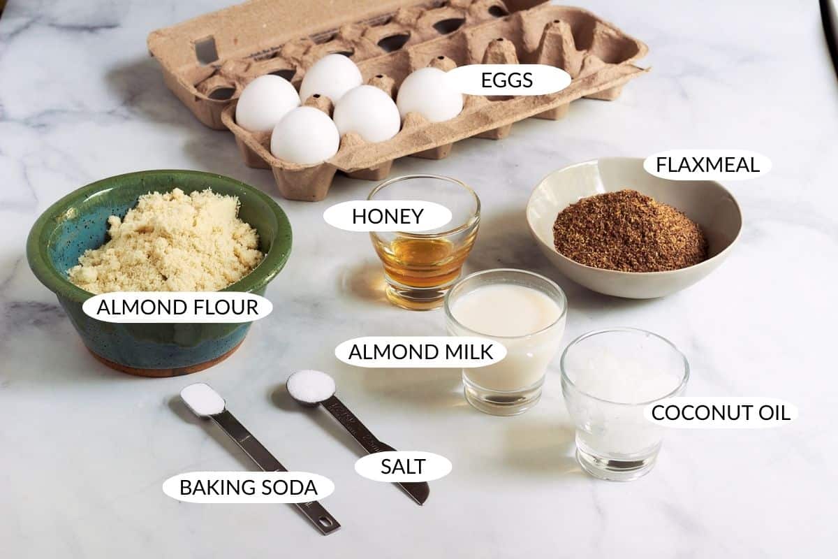 labeled almond bread ingredients.